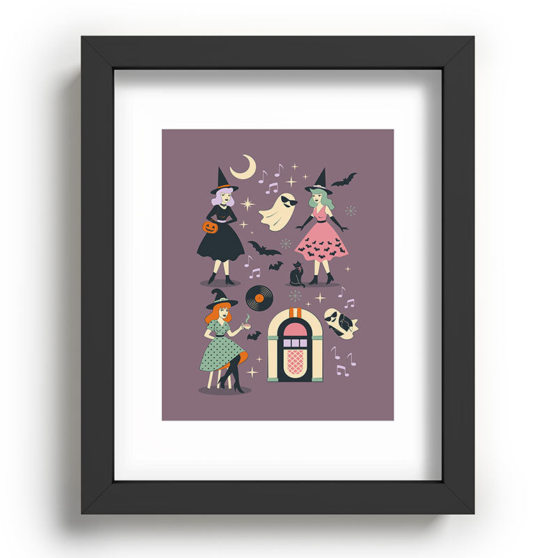 50s Witch Vibes Framed Art Print