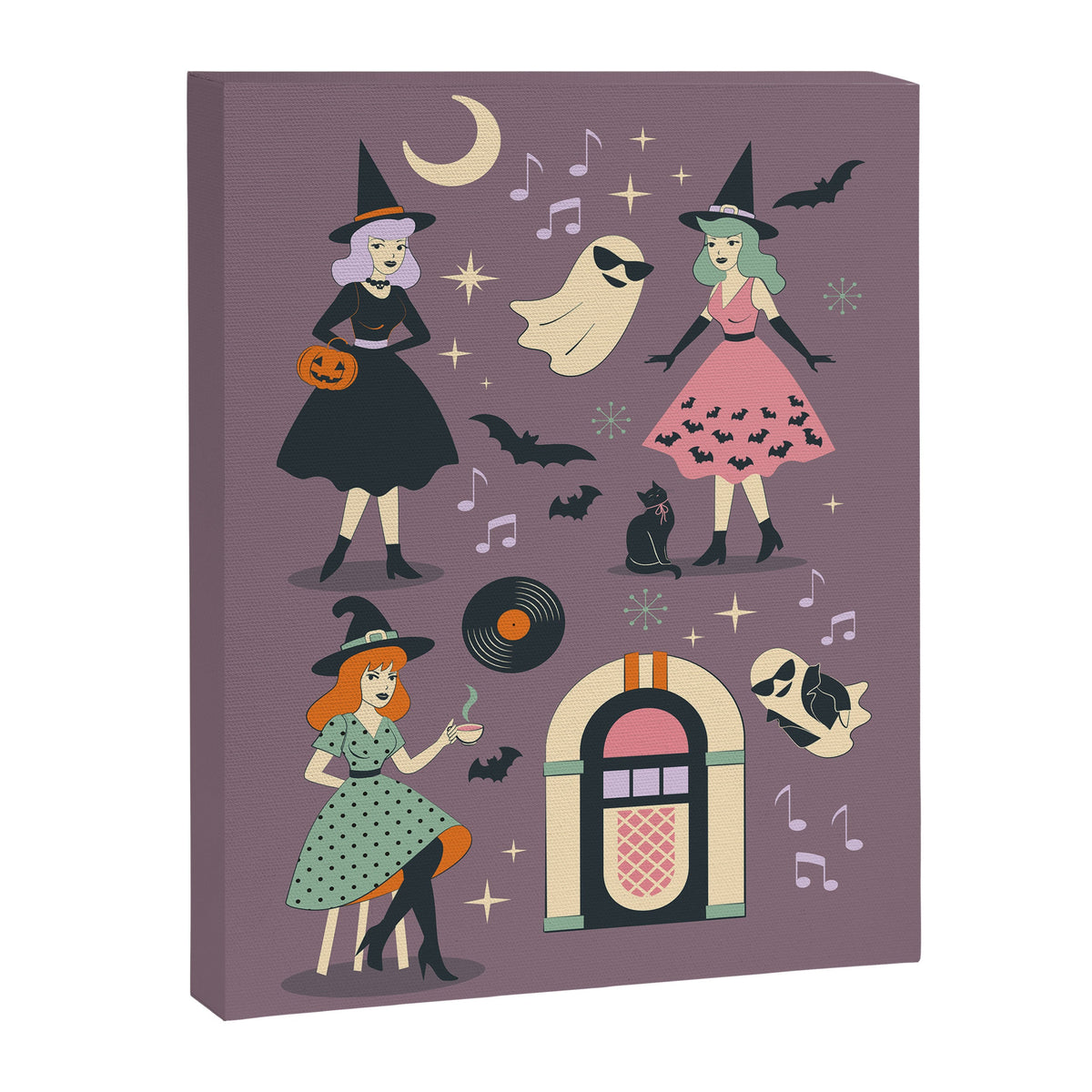 50s Witch Vibes Canvas Print