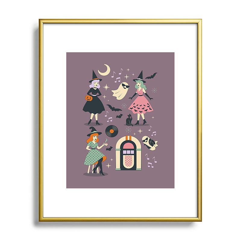 50s Witch Vibes Framed Art Print