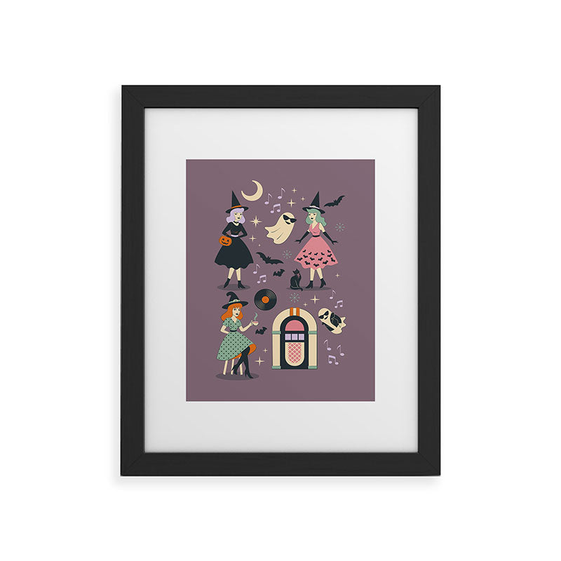 50s Witch Vibes Framed Art Print