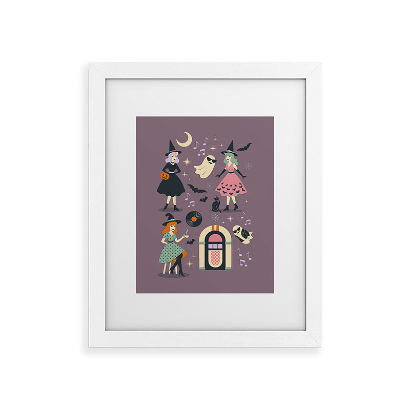 50s Witch Vibes Framed Art Print