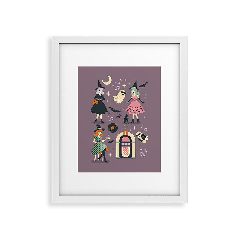 50s Witch Vibes Framed Art Print