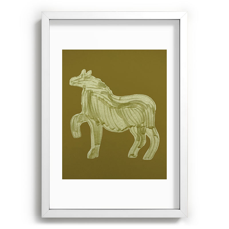 A Horse Says Hello Framed Art Print