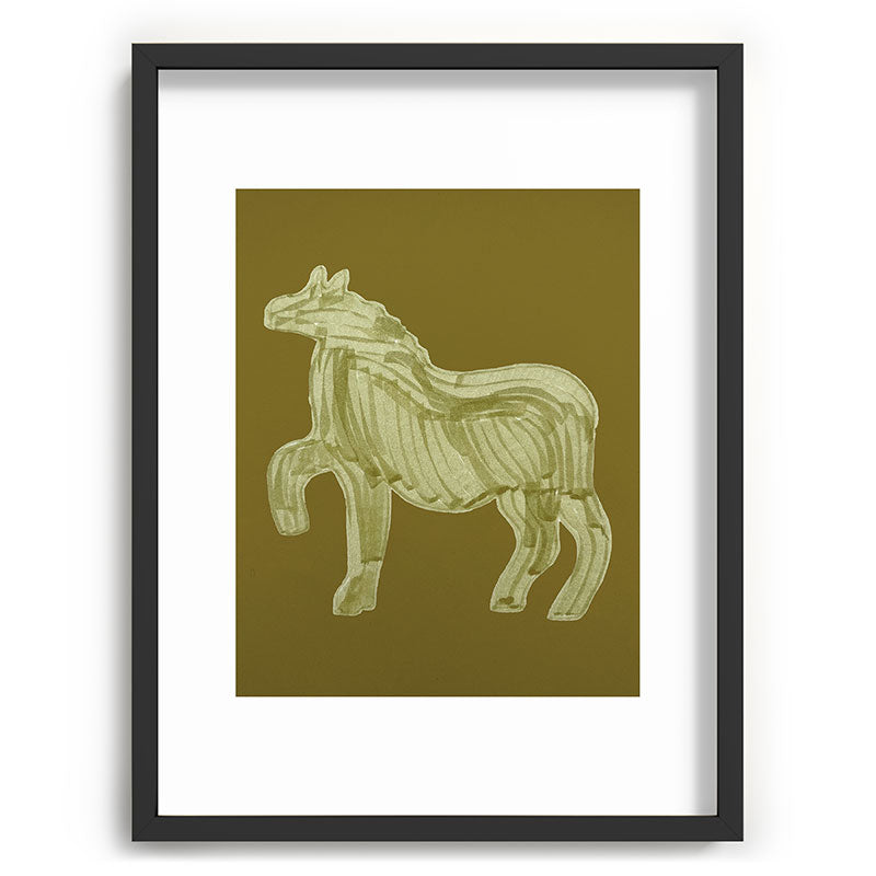 A Horse Says Hello Framed Art Print