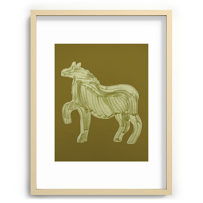 A Horse Says Hello Framed Art Print