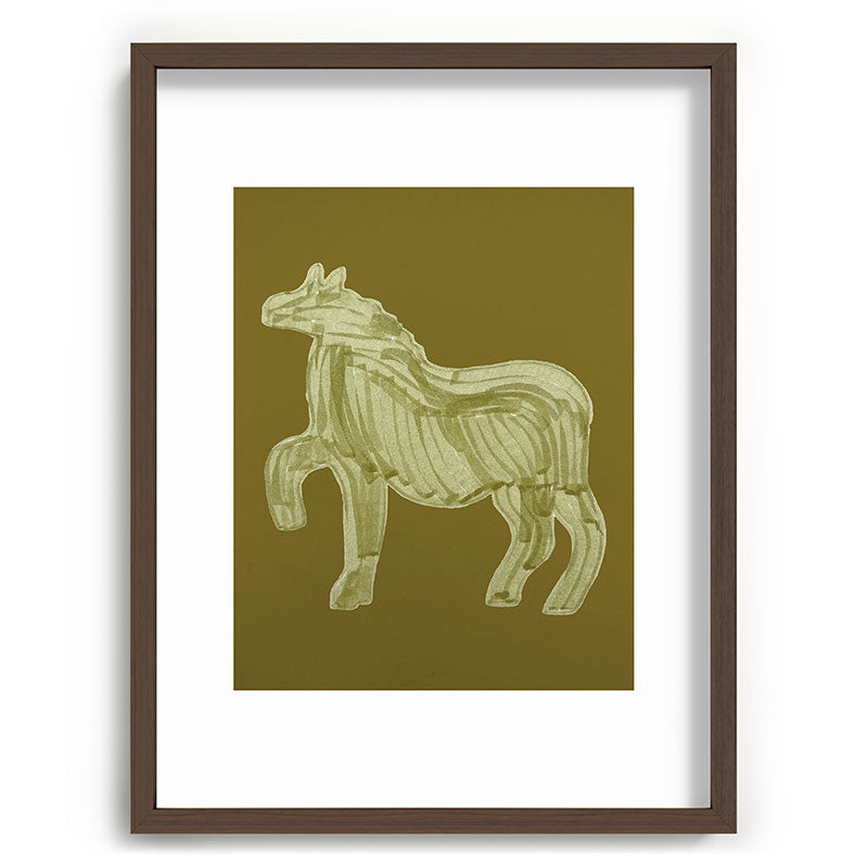 A Horse Says Hello Framed Art Print