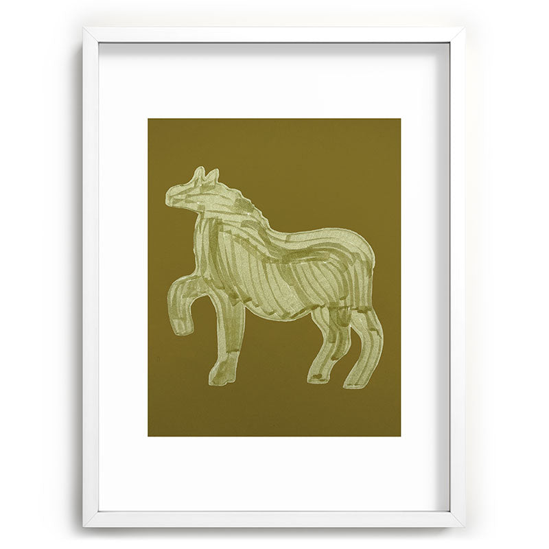 A Horse Says Hello Framed Art Print