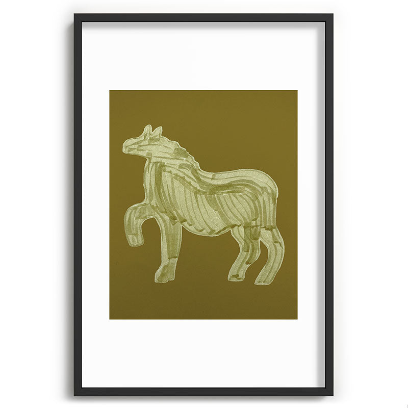 A Horse Says Hello Framed Art Print