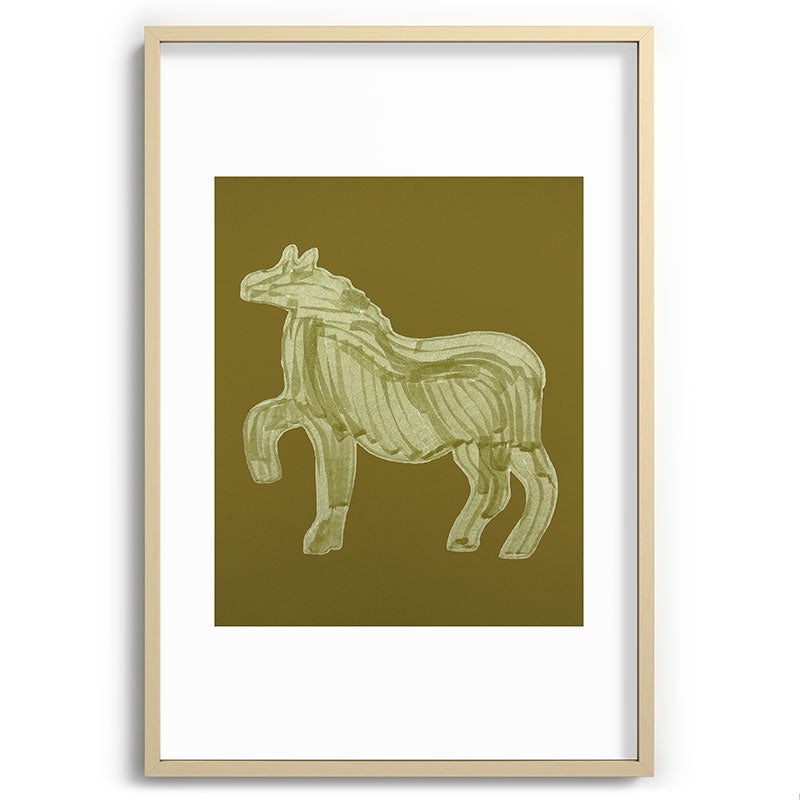 A Horse Says Hello Framed Art Print