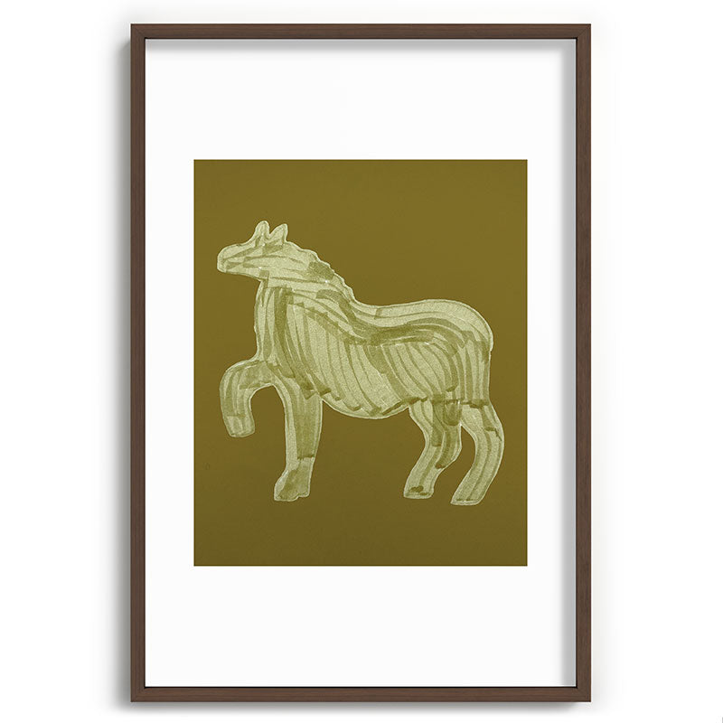A Horse Says Hello Framed Art Print