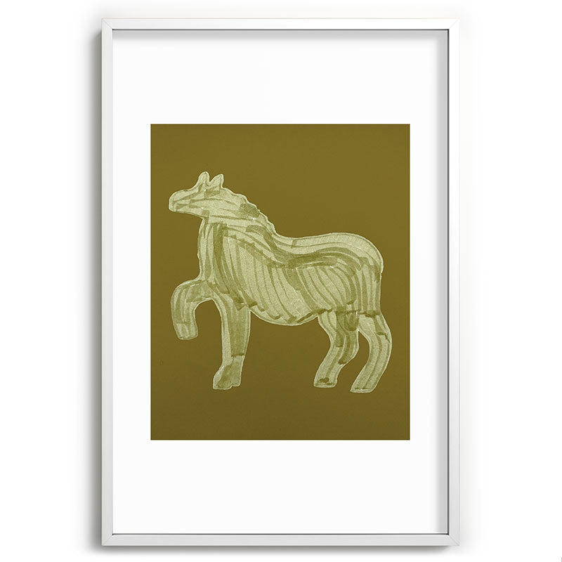 A Horse Says Hello Framed Art Print