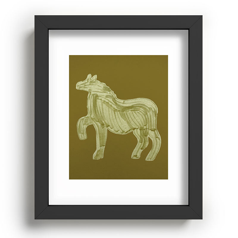 A Horse Says Hello Framed Art Print
