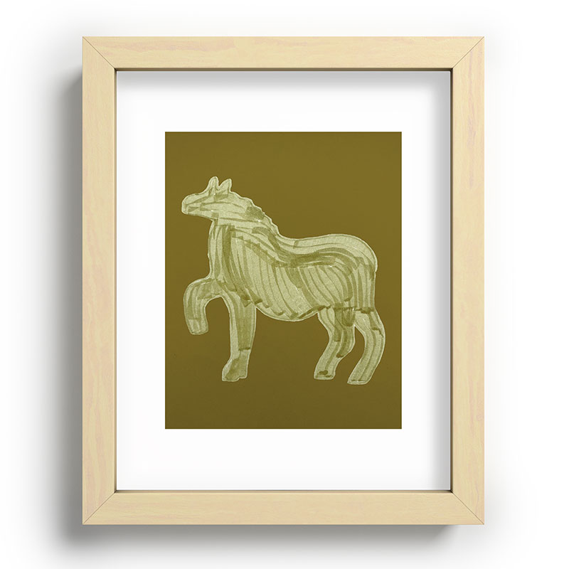 A Horse Says Hello Framed Art Print