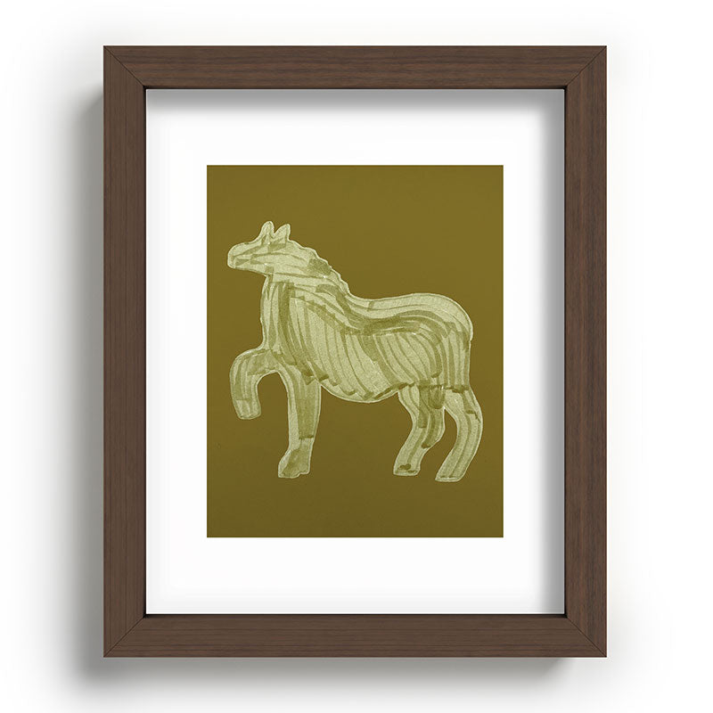 A Horse Says Hello Framed Art Print