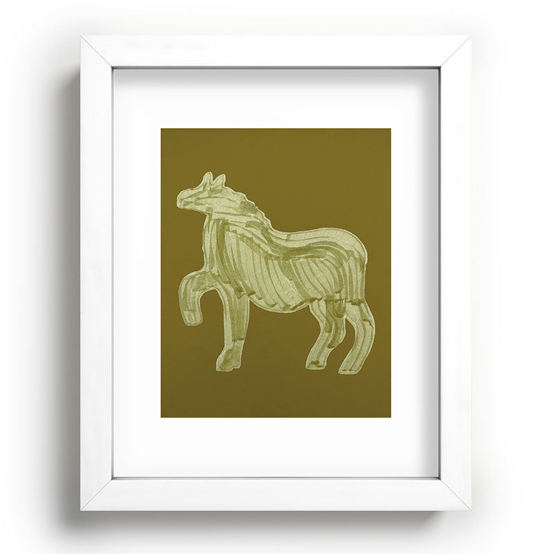 A Horse Says Hello Framed Art Print