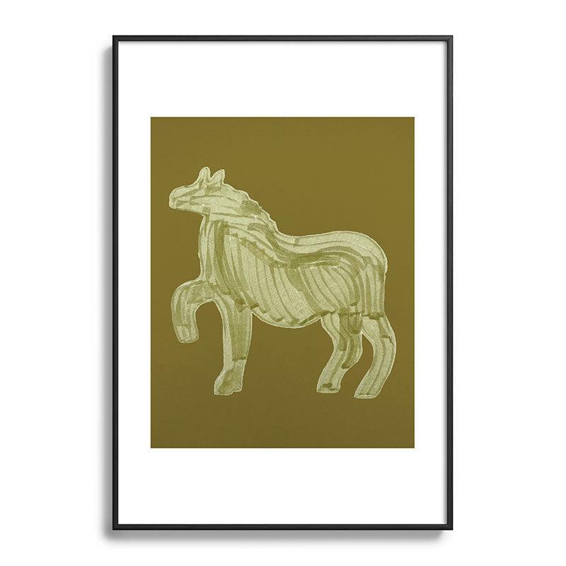 A Horse Says Hello Framed Art Print