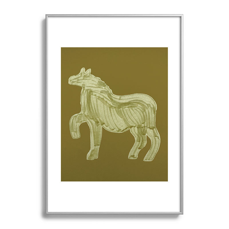 A Horse Says Hello Framed Art Print