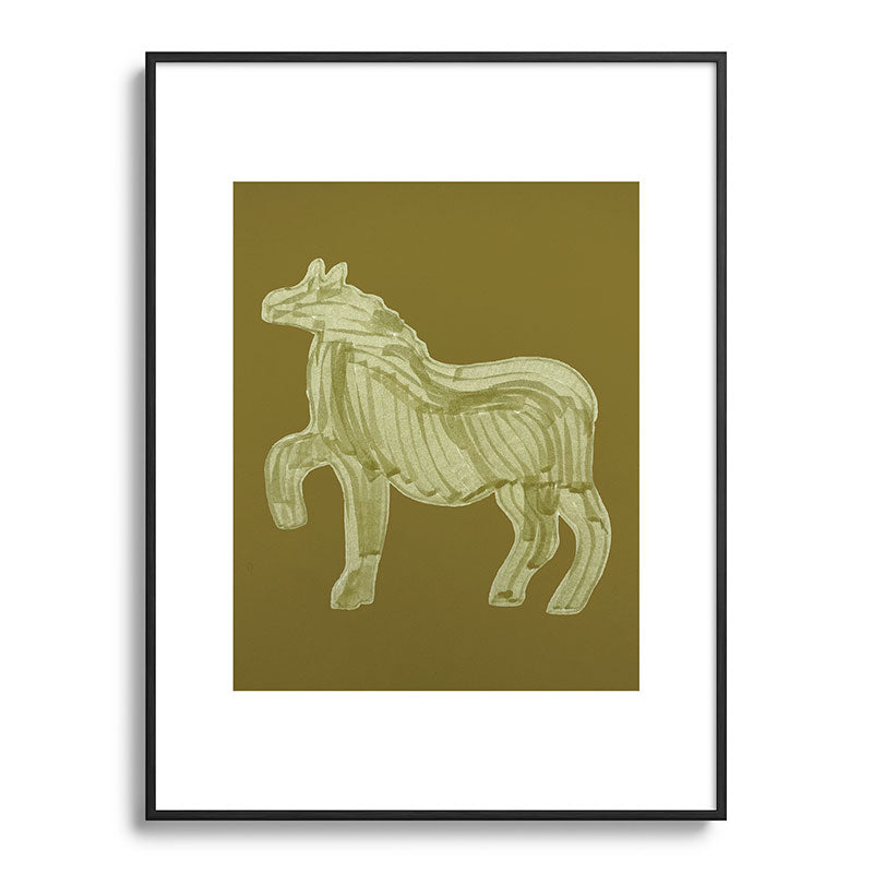 A Horse Says Hello Framed Art Print