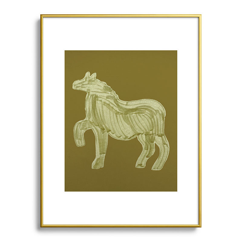 A Horse Says Hello Framed Art Print