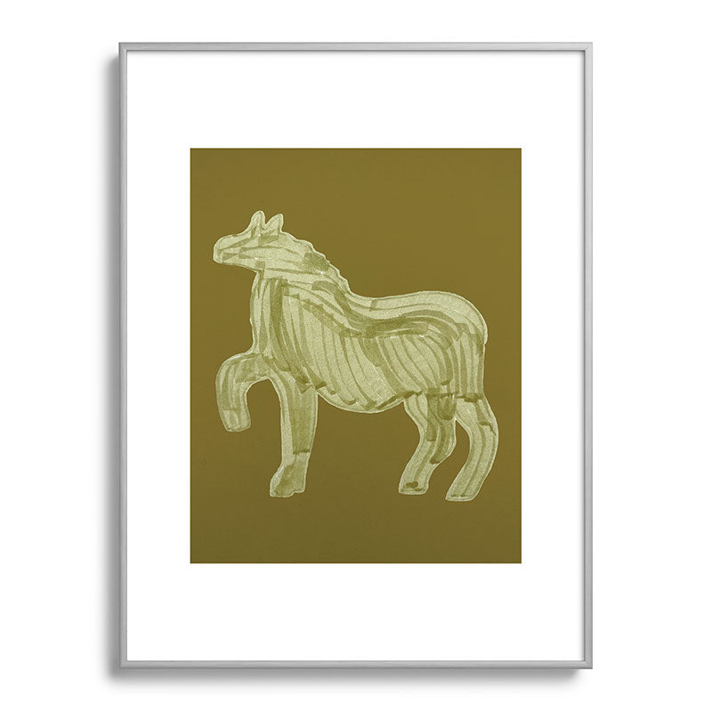 A Horse Says Hello Framed Art Print