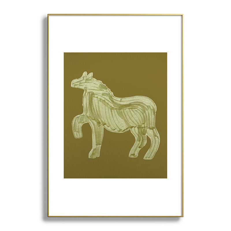 A Horse Says Hello Framed Art Print