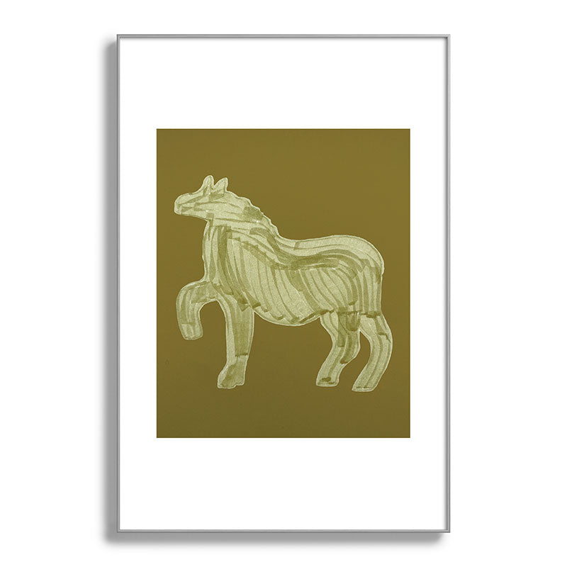 A Horse Says Hello Framed Art Print