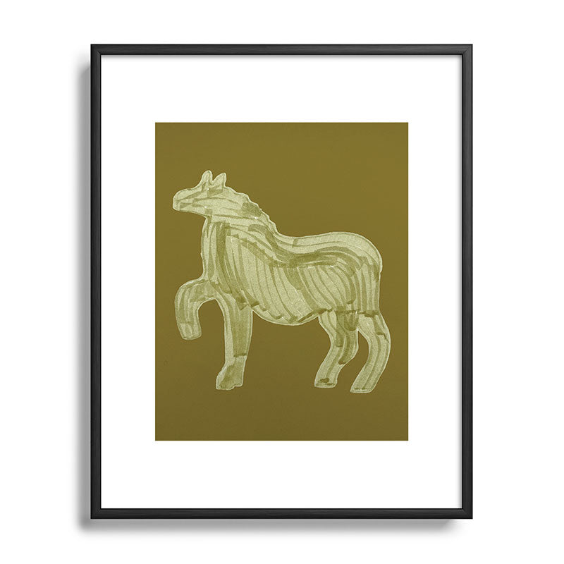 A Horse Says Hello Framed Art Print