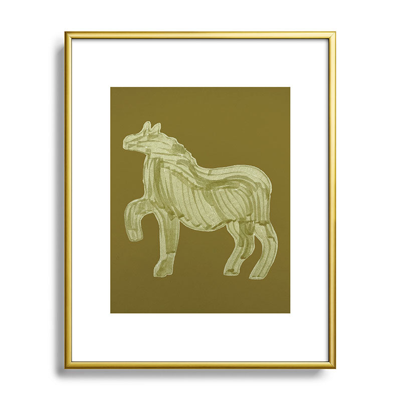 A Horse Says Hello Framed Art Print