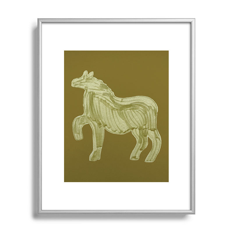 A Horse Says Hello Framed Art Print