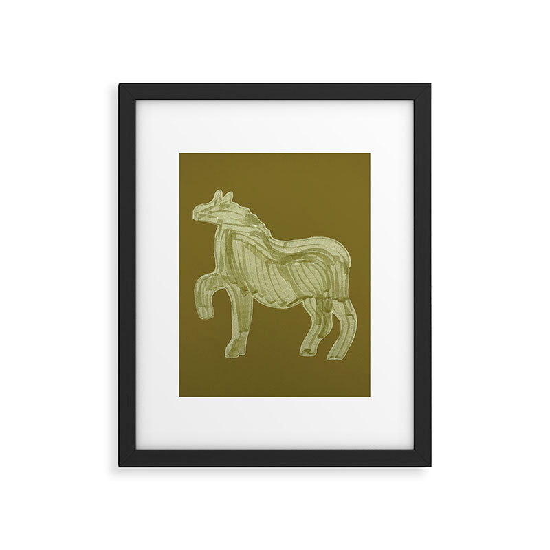 A Horse Says Hello Framed Art Print