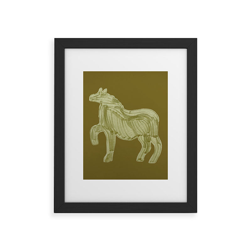A Horse Says Hello Framed Art Print