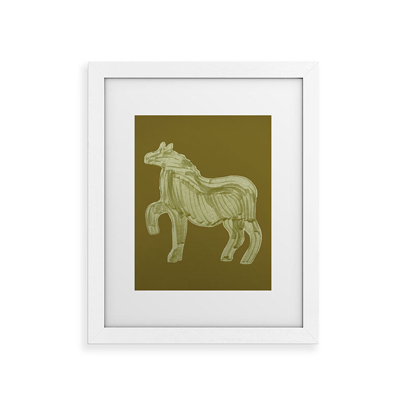 A Horse Says Hello Framed Art Print
