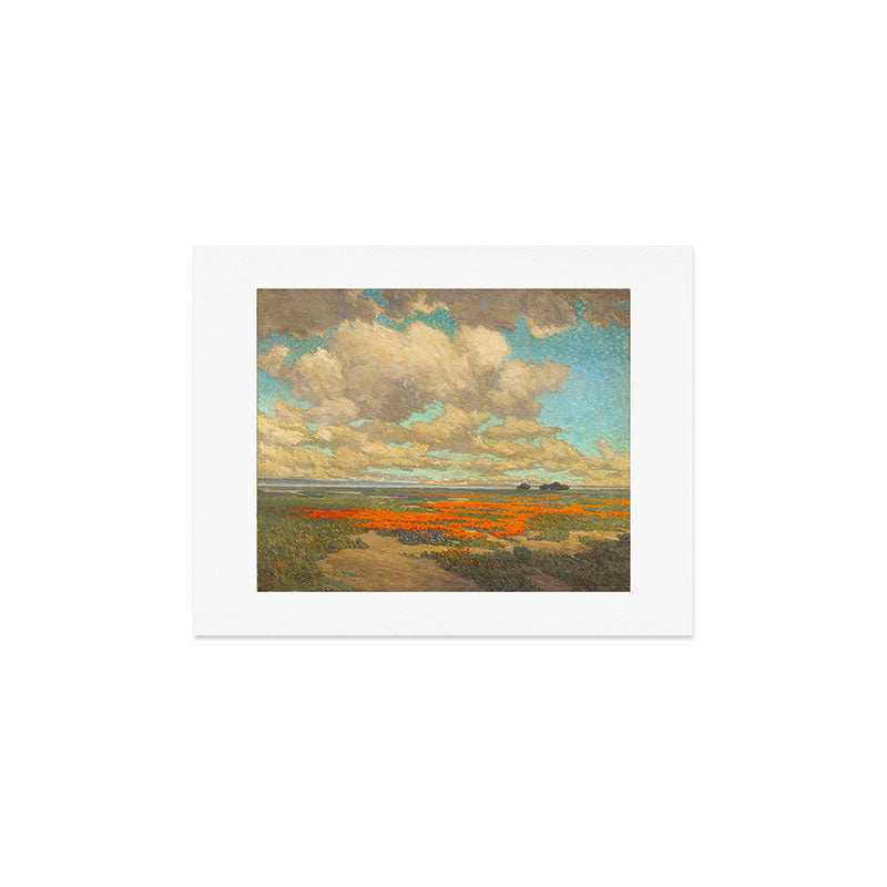 1911 Granville Redmond - A Field of California Poppies Art Print