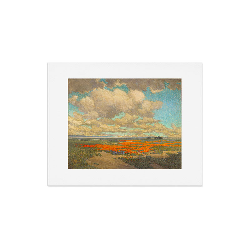 1911 Granville Redmond - A Field of California Poppies Art Print
