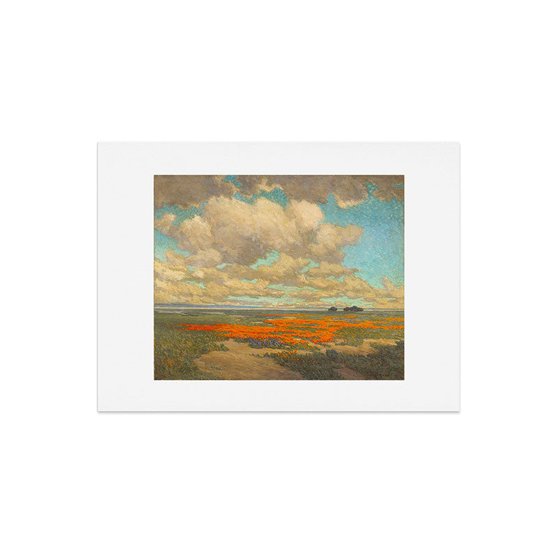 1911 Granville Redmond - A Field of California Poppies Art Print