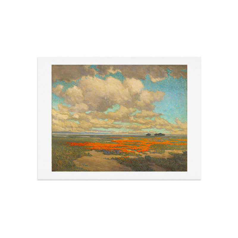 1911 Granville Redmond - A Field of California Poppies Art Print
