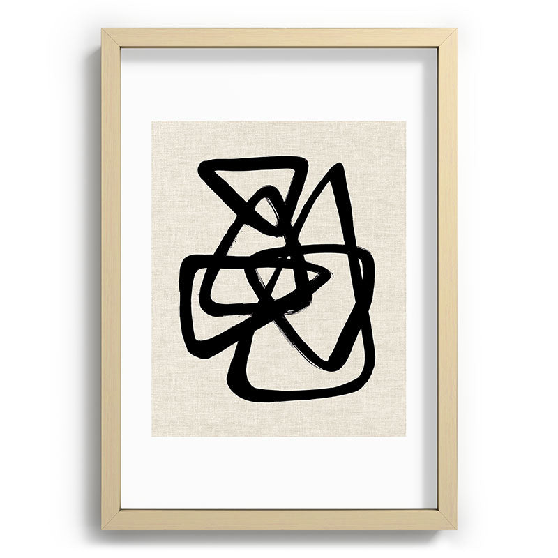 A Family Of Five Framed Art Print