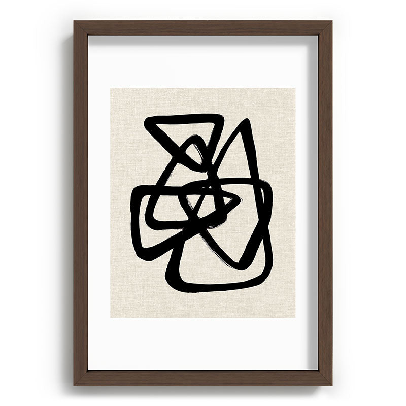 A Family Of Five Framed Art Print