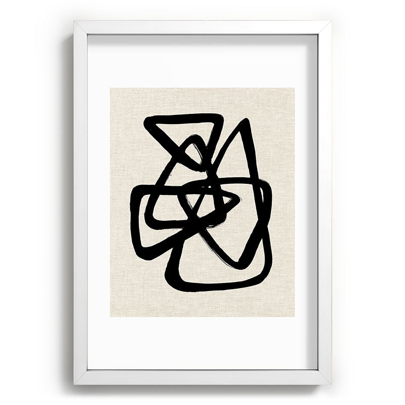 A Family Of Five Framed Art Print