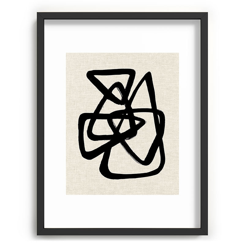 A Family Of Five Framed Art Print