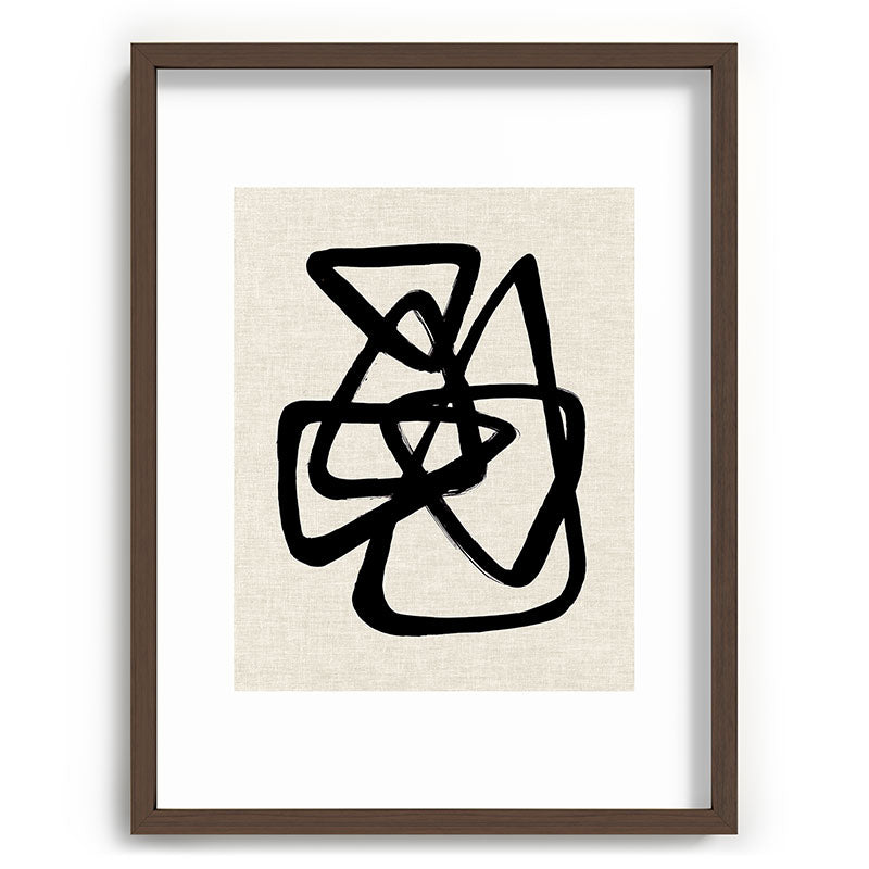 A Family Of Five Framed Art Print