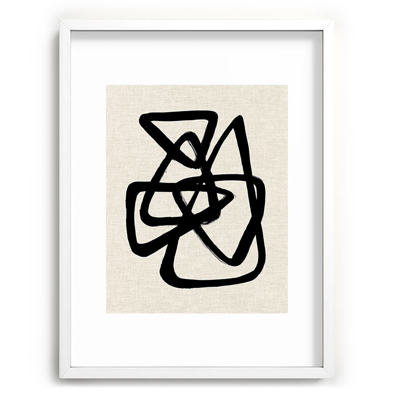 A Family Of Five Framed Art Print