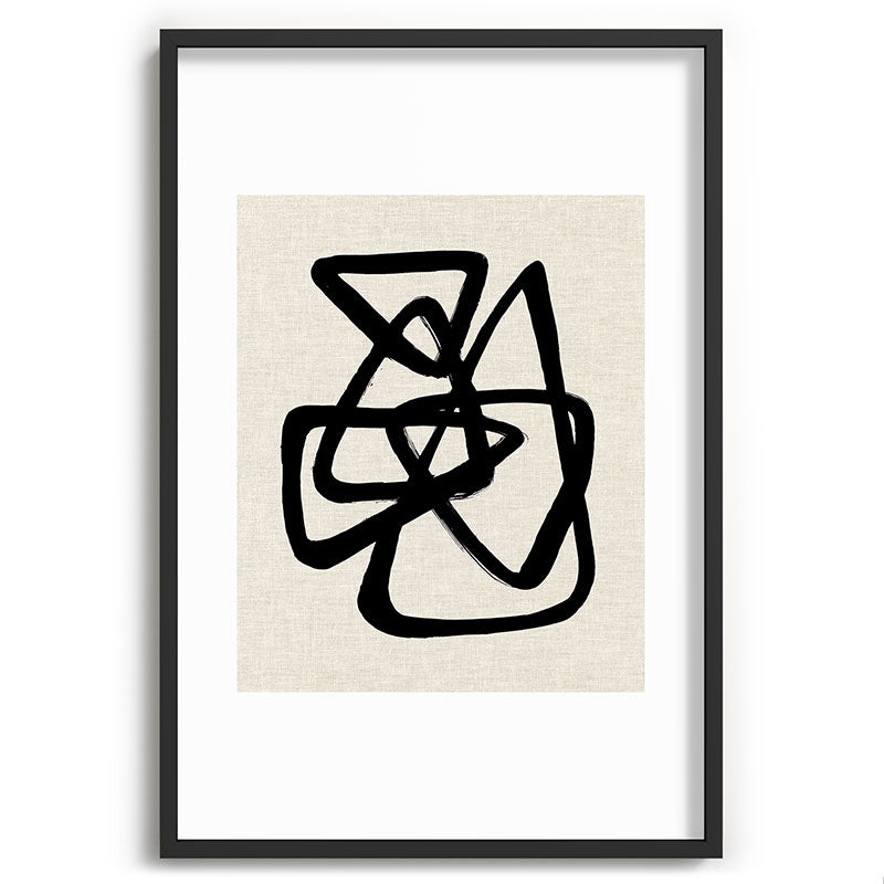 A Family Of Five Framed Art Print