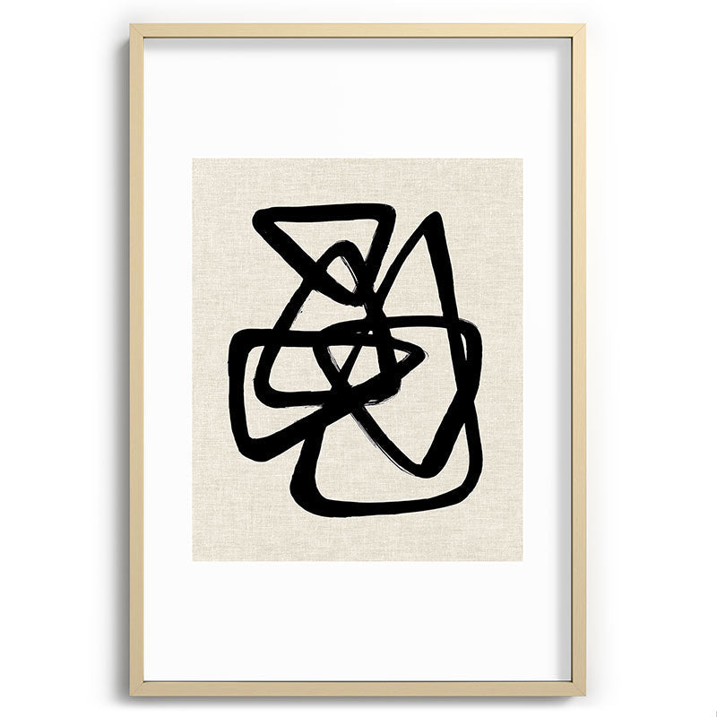 A Family Of Five Framed Art Print