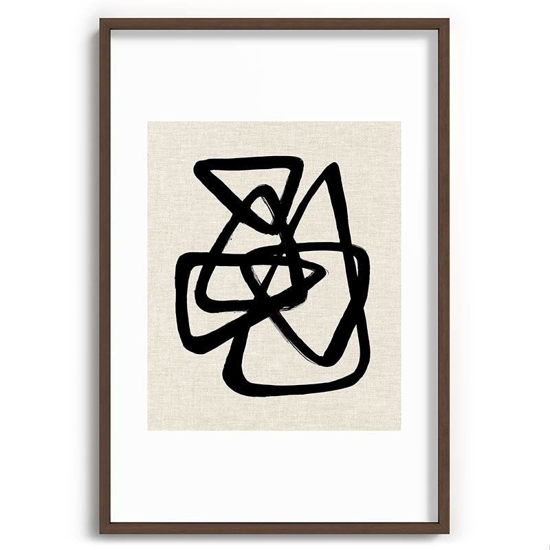 A Family Of Five Framed Art Print