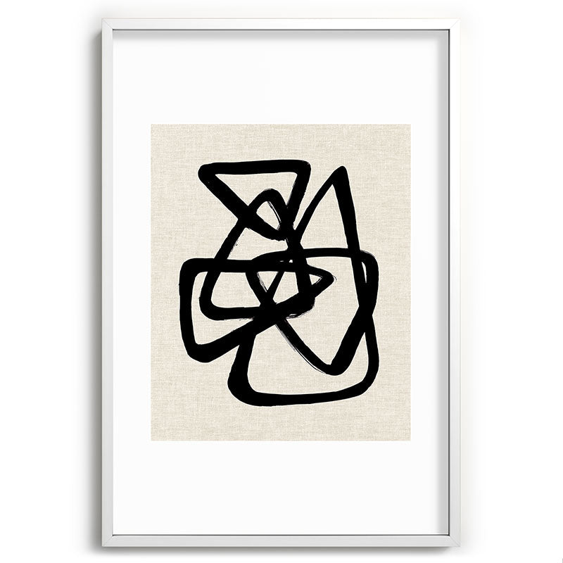 A Family Of Five Framed Art Print