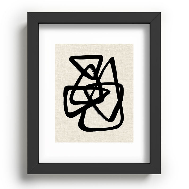 A Family Of Five Framed Art Print