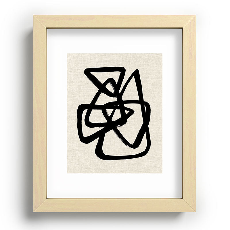 A Family Of Five Framed Art Print