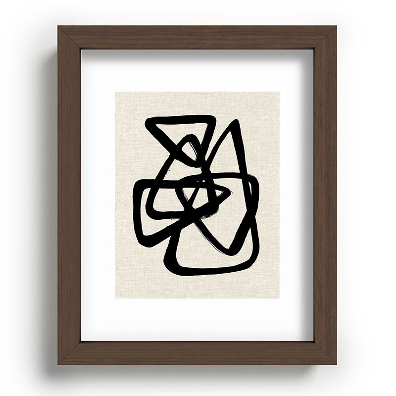 A Family Of Five Framed Art Print
