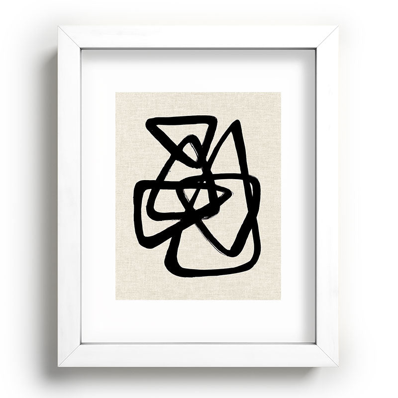 A Family Of Five Framed Art Print